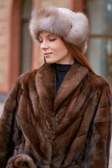 Ушанка из меха куницы | Кировская Меховая фабрика
