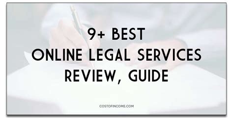 Best Online Legal Services For Small Business, 2024 - Cost Of Income