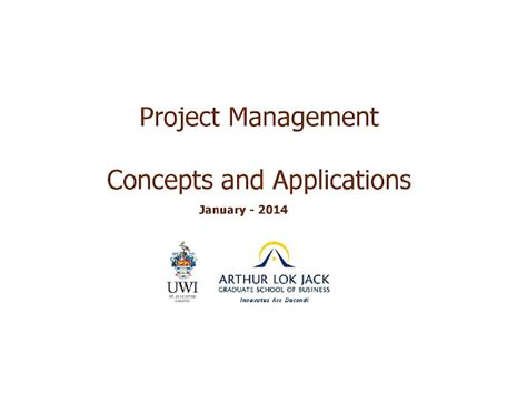 project management concepts  applications