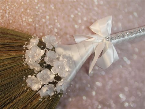 wedding jump broom  bling  jumping  broom ceremony etsy