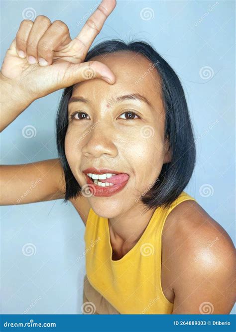 Pretty Indonesian Female and Bullying Fisheye Stock Image - Image of