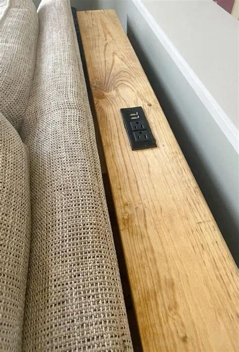 Diy behind the couch table with outlet free plans – Artofit