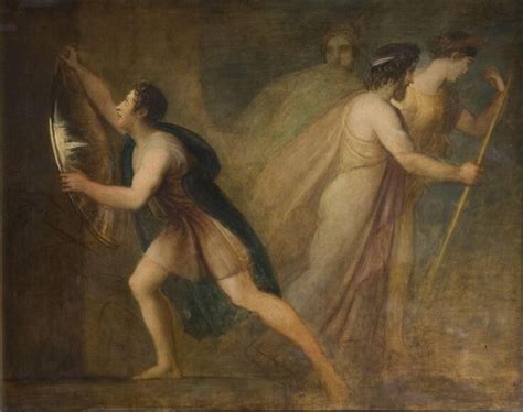 Orestes hanging up the shield of Agamemnon | Stothard, Thomas RA | V&A ...