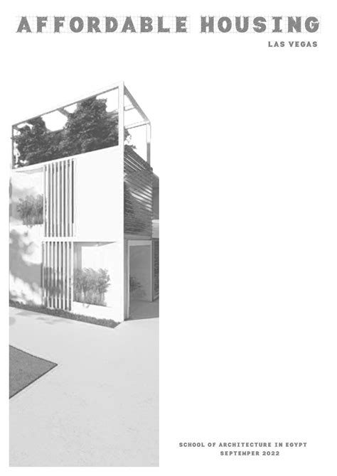 AFFORDABLE HOUSING PROJECT | COMPETITION :: Behance