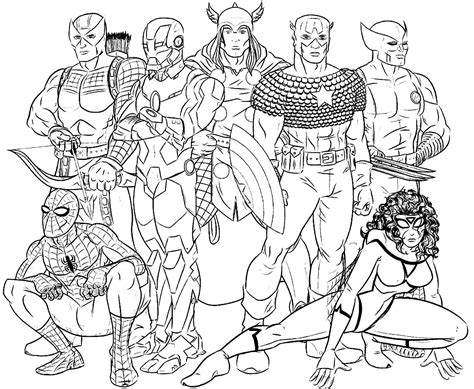 100+ desenhos dos Vingadores para colorir - Pop Lembrancinhas