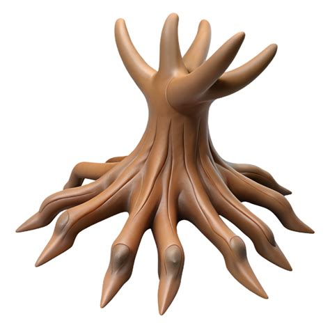 vibrant bold baroque An ancient, gnarled tree root resembling a clawed