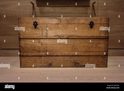 front face of antique wooden chest Stock Photo - Alamy