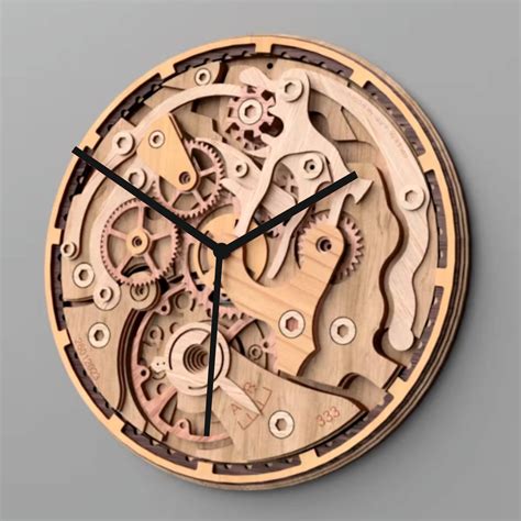 wooden gears wall clock tangyoak