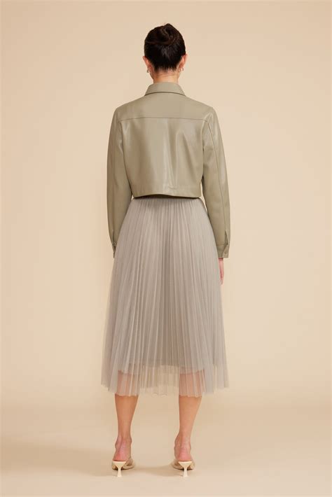 Lucy Paris - Abbott Cropped Jacket - Sage | Lucy Paris