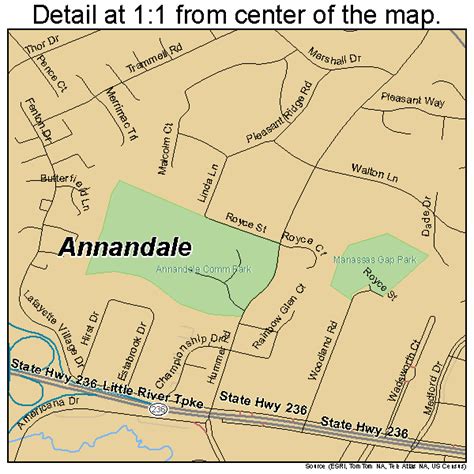 Annandale Virginia Street Map 5101912