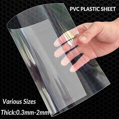 pcs clear pvc sheets protection transparent  plastic diy craft