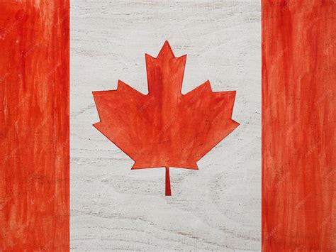 Bandeira Do Canadá Desenho - Belo desenho da bandeira do Canadá. | Foto Premium
