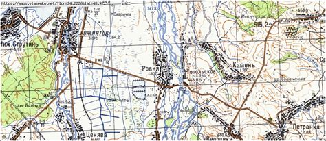 Карта РІВНЯ, Івано-Франківська область, Рожнятівський район