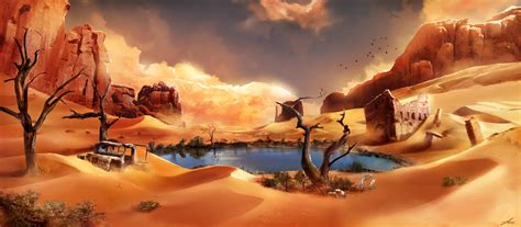 Desert Oasis by AnuPatten on DeviantArt