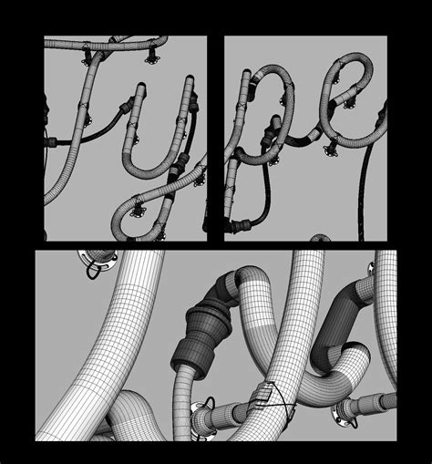 Type lives in the dark on Behance