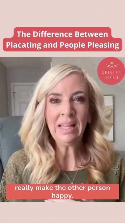 difference  placating  people pleasing youtube