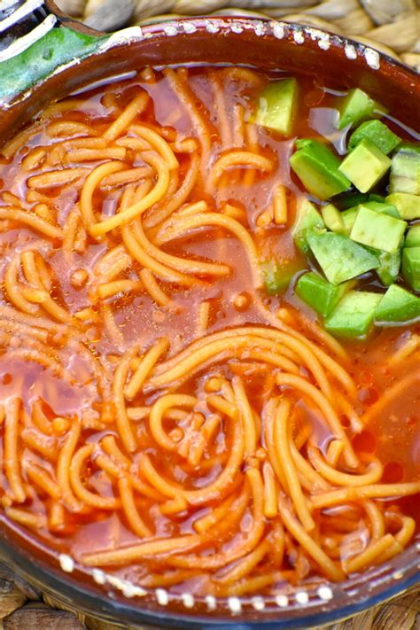 sopa de fideo mexican noodle soup gypsyplate