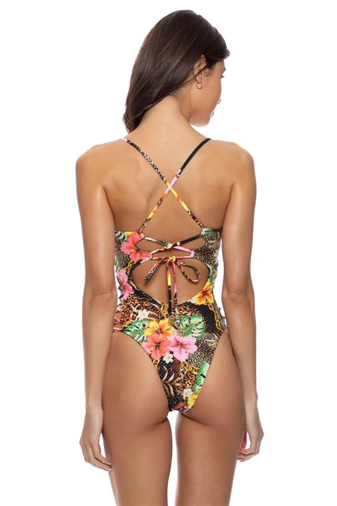 Lace-Up One Piece Swimsuit | Everything But Water