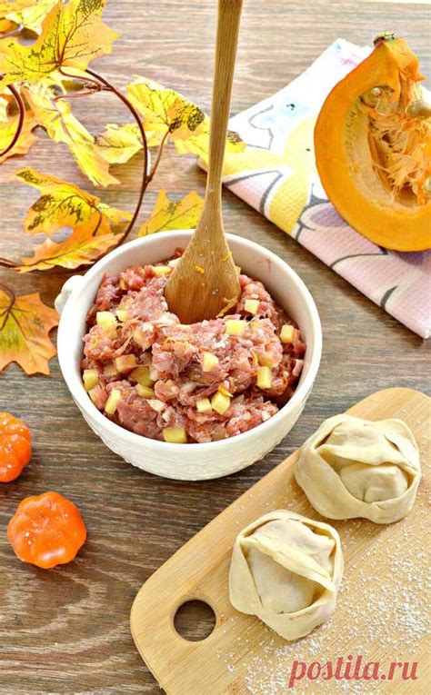 Начинка для мантов с фаршем, тыквой и картофелем рецепт с фото пошагов ...