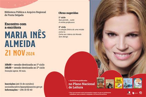 Encontro com a Escritora Maria Inês Almeida - Biblioteca Pública e
