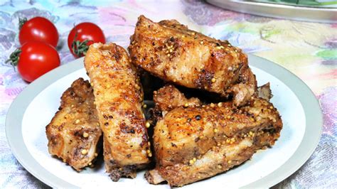 Свиные ребрышки в духовке - пошаговый рецепт с фото (7551 просмотр)