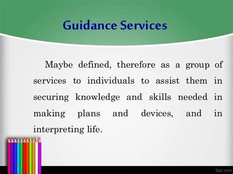 Guidance services