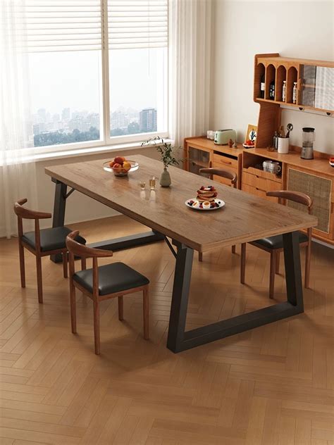 sevenwood set meja makan dining table set meja makan   kerusi meja