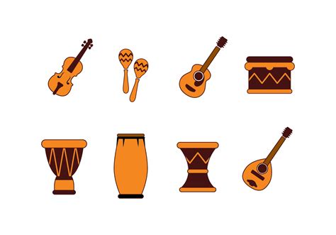 Free Musical Instrument and Percussion Icons Vector - Download Free ...