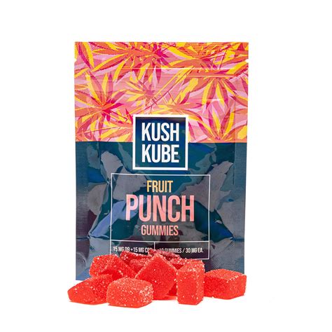 Kush Kube Fruit Punch THC Gummies