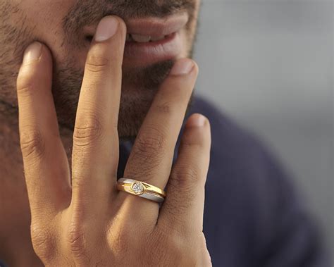 Trendy Designs For Men's Solitaire Diamond Rings- CaratLane | Men