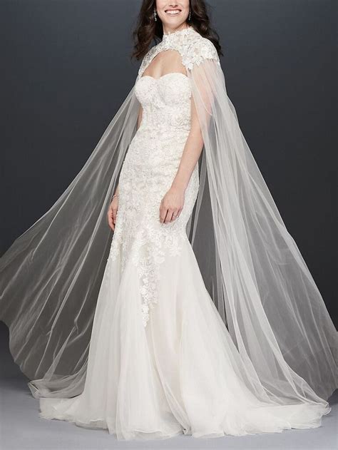 20 Stunning Wedding Dresses with Capes to Trail Behind You Down the ...