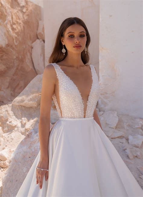Princess Wedding Dress, Satin Wedding Gown, Luxury Wedding Dress, Satin