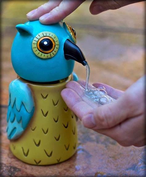 Owl soap dispenser | Owl decor, Owl food, Owl kitchen decor