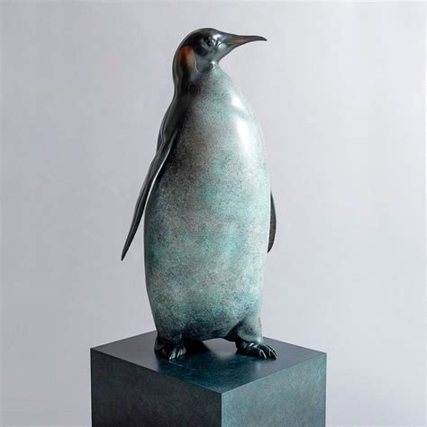 Emperor Penguin - Life-size bronze sculpture by Nick Bibby Penguin Life ...