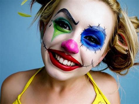 Макияж клоуна на лице девушки Lexi Belle - обои для рабочего стола ...