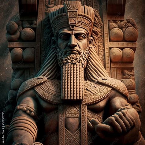 Ancient Sumerian mythology. Enki,ancient Sumerian mythological god ...