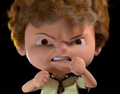 angry boy behance