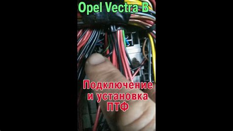 Подключение ПТФ противотуманных фар на Опель Вектра В - YouTube