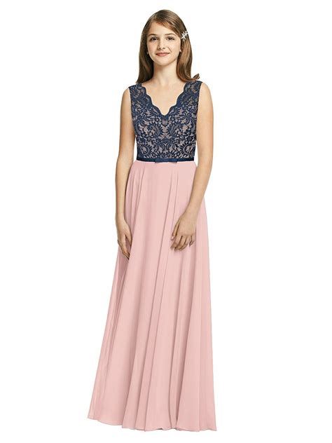 Dessy Collection Junior Bridesmaid Dress Jr542 In Rose - Pantone Rose