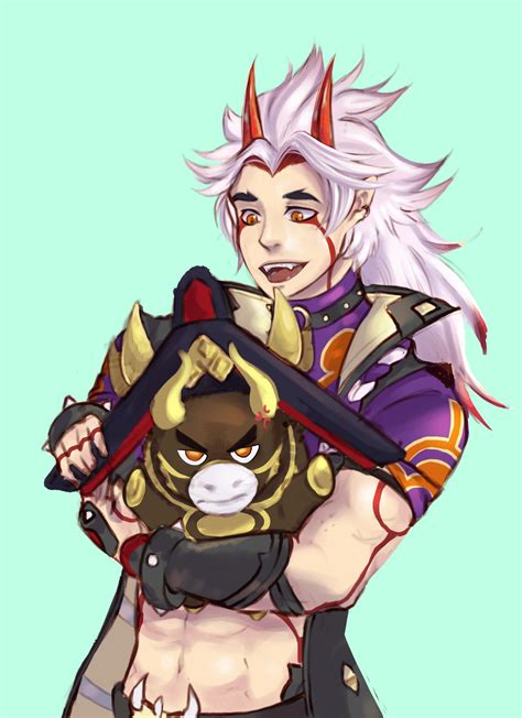 Dear Itto mains! I present to you my fanart of appreciation towards the