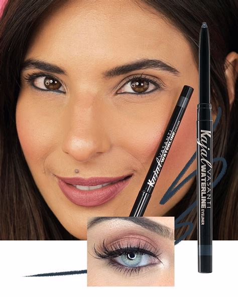 Vasanti Kajal Waterline Eyeliner Pencil (Slate Grey) Waterproof Matte ...