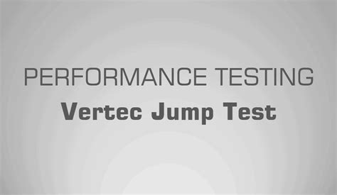 vertec jump test science  sport