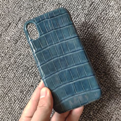Чехол из натуральной крокодиловой кожи для iPhone 6S 7 8 Plus X XS MAX ...