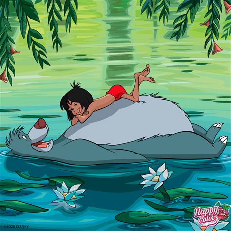 Mowgli and Baloo by JessieSchutter on DeviantArt