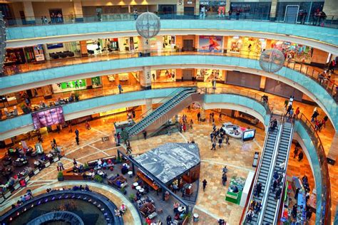 Moscow - March 9: Shopping Center Afimall City. Room Tower Business ...