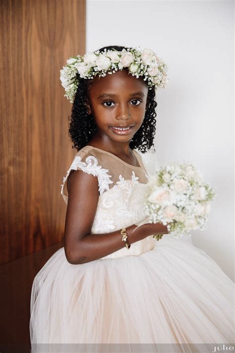 flower girl | Wedding hair side, Wedding hairstyles with veil, Wedding