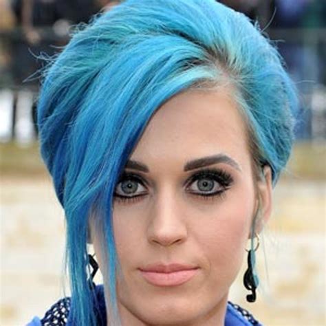 blue updo  katy perry hairstyles