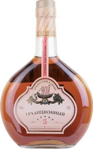 4850031001745 "Коньяк Ной Традиционный 5 лет 40% 0,5л Армения