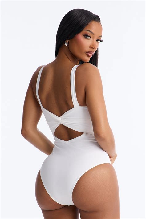 Eva O Ring Cutout 1 Piece Swimsuit - White | Fashion Nova