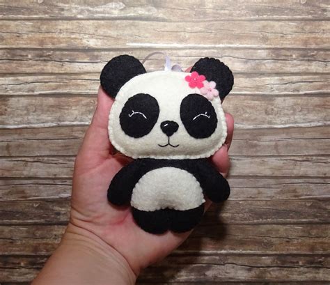 Panda Ornament Wollfilz Panda Pandabär Waldtier | Etsy